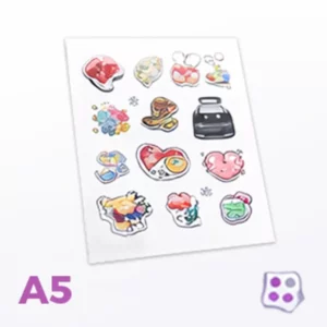 WYDRUK DTF UV NAKLEJKI TRANSFEROWE ARKUSZ A5 (148x210)